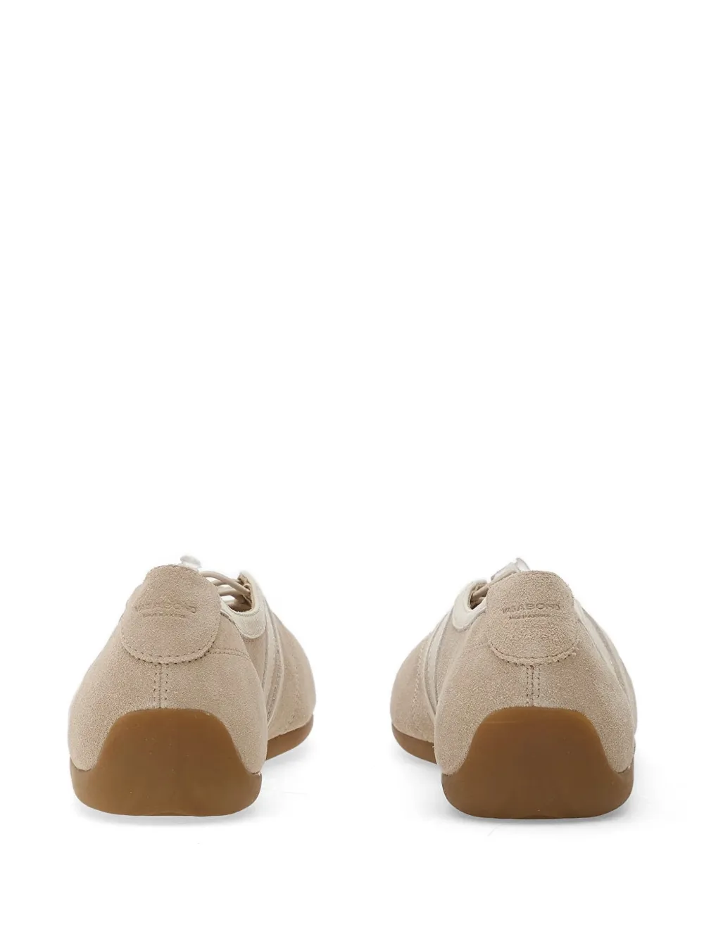 VAGABOND Hollie suède ballerina's met veters Beige