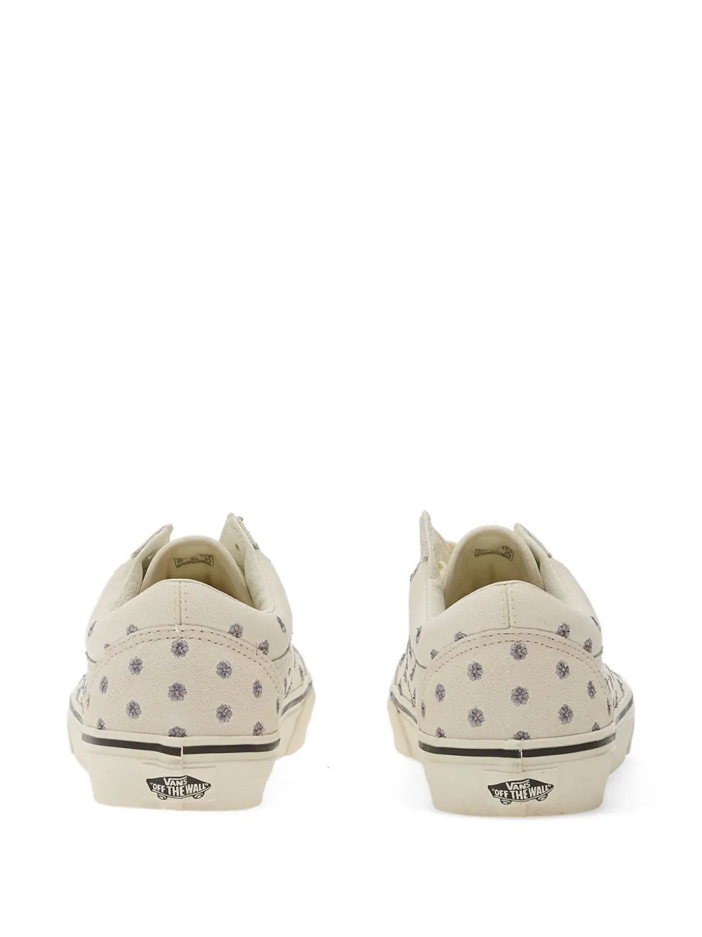 Vans Old Skool sneakers met geborduurde bloemen Beige