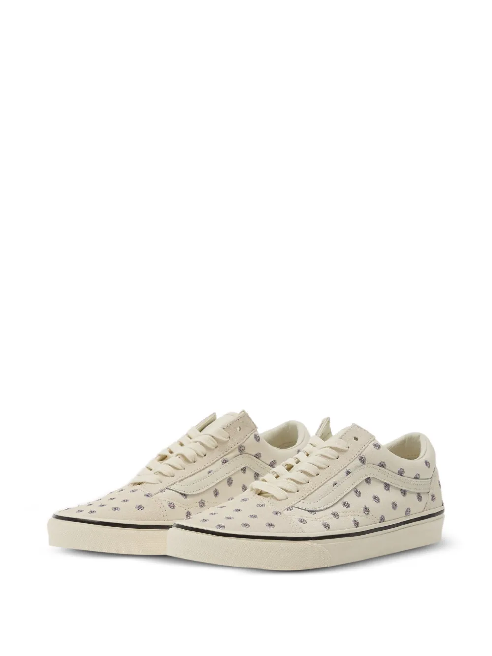 Vans Old Skool sneakers met geborduurde bloemen Beige