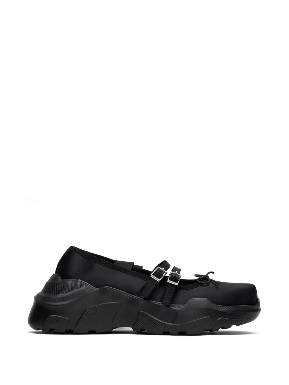 Akiko Aoki Giselle buckle-strap ballet flats - Nero