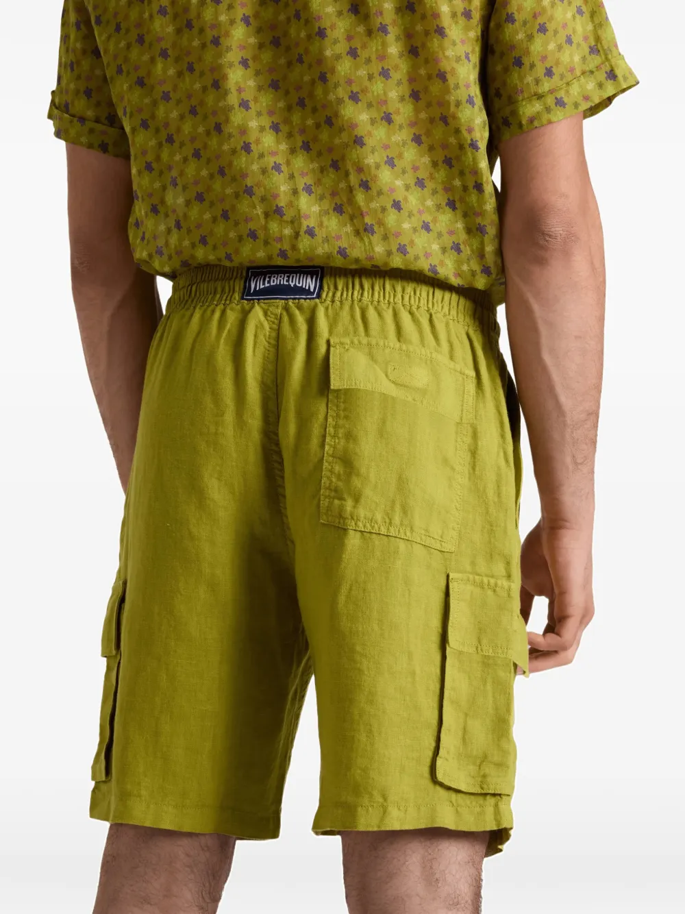 Vilebrequin Baie linnen shorts Groen