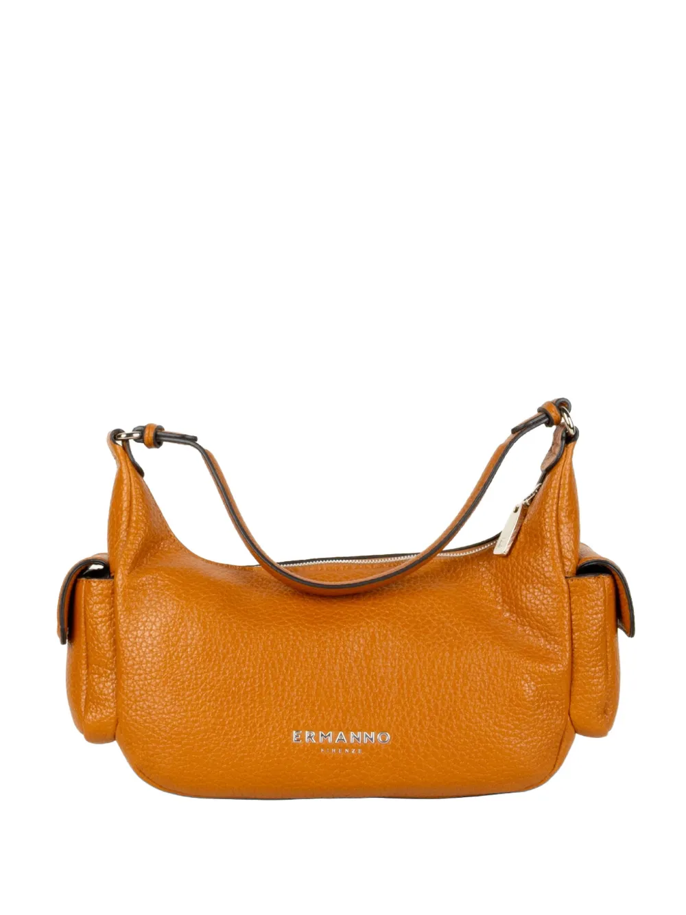 ERMANNO FIRENZE multi-pocket grained leather shoulder bag - Marrone