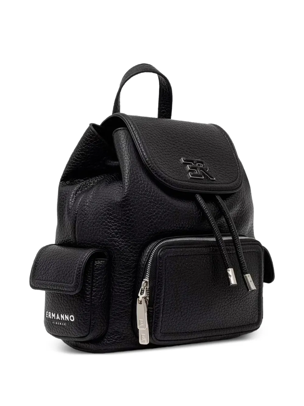 Ermanno Scervino Logo-patch Backpack In Black