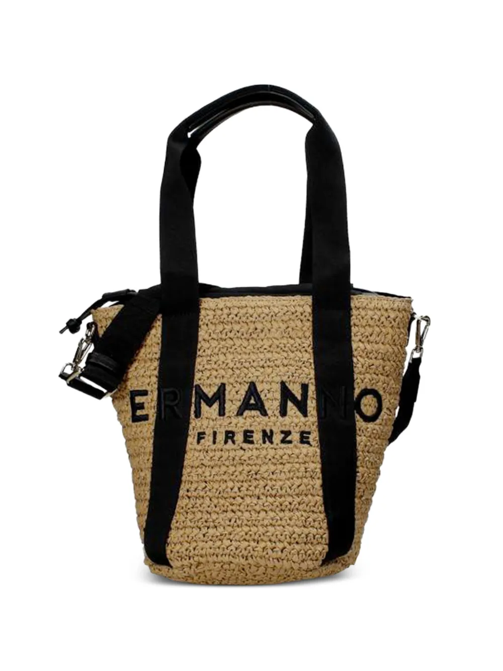 Ermanno Scervino logo-embroidered tote bag - Toni neutri