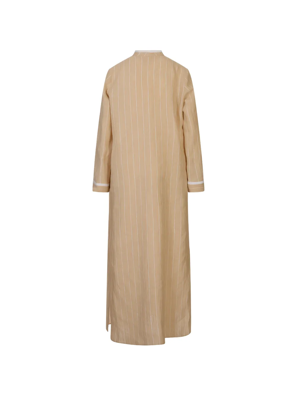 Kiton Jurk met krijtstreep en lange mouwen Beige