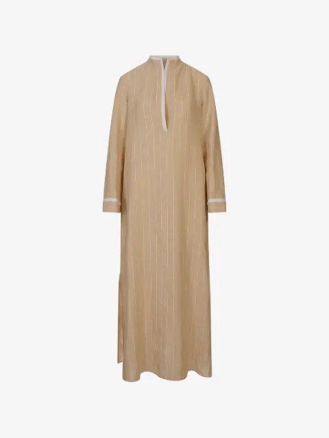 Kiton robe rayée à manches longues