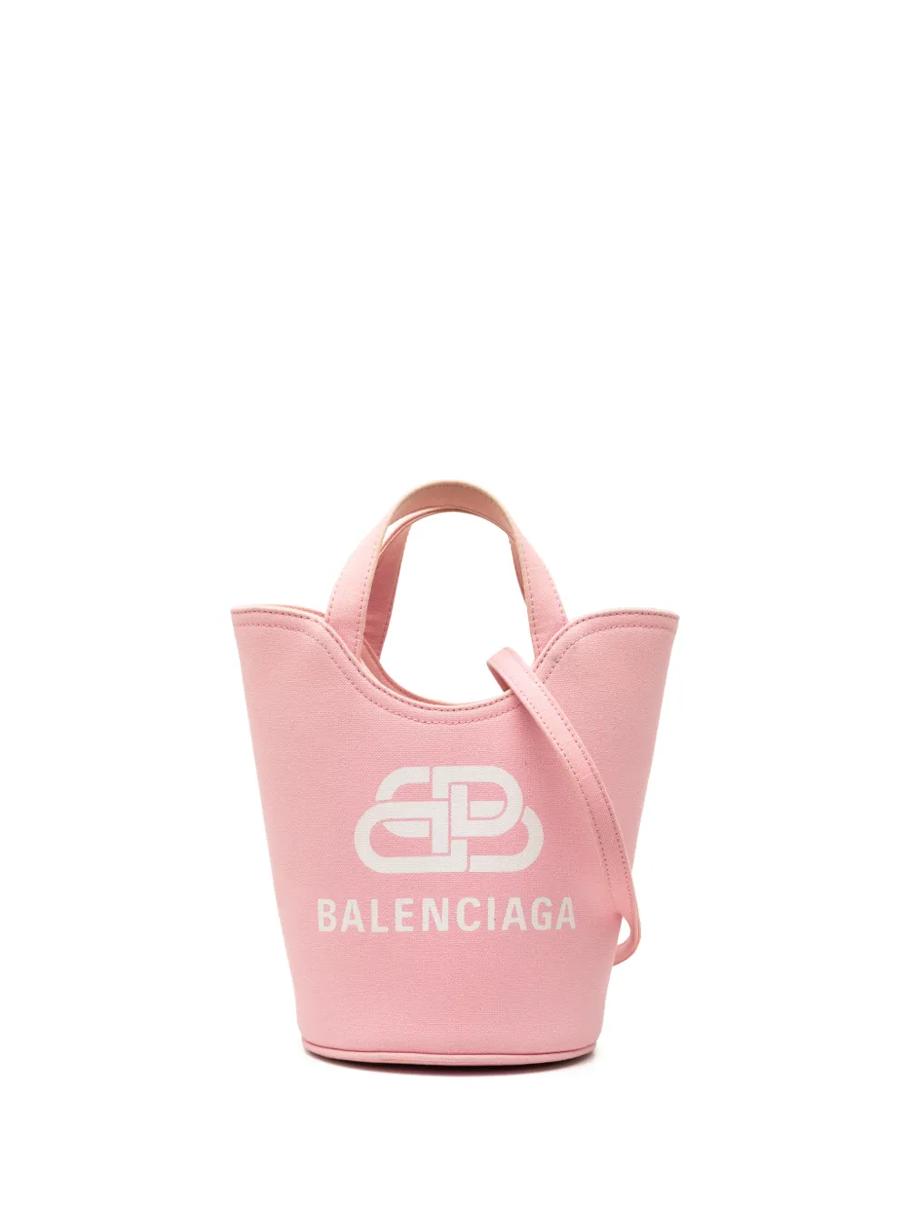 Balenciaga Pre-Owned Borsa a secchiello XS Wave in tela 2021 - Rosa