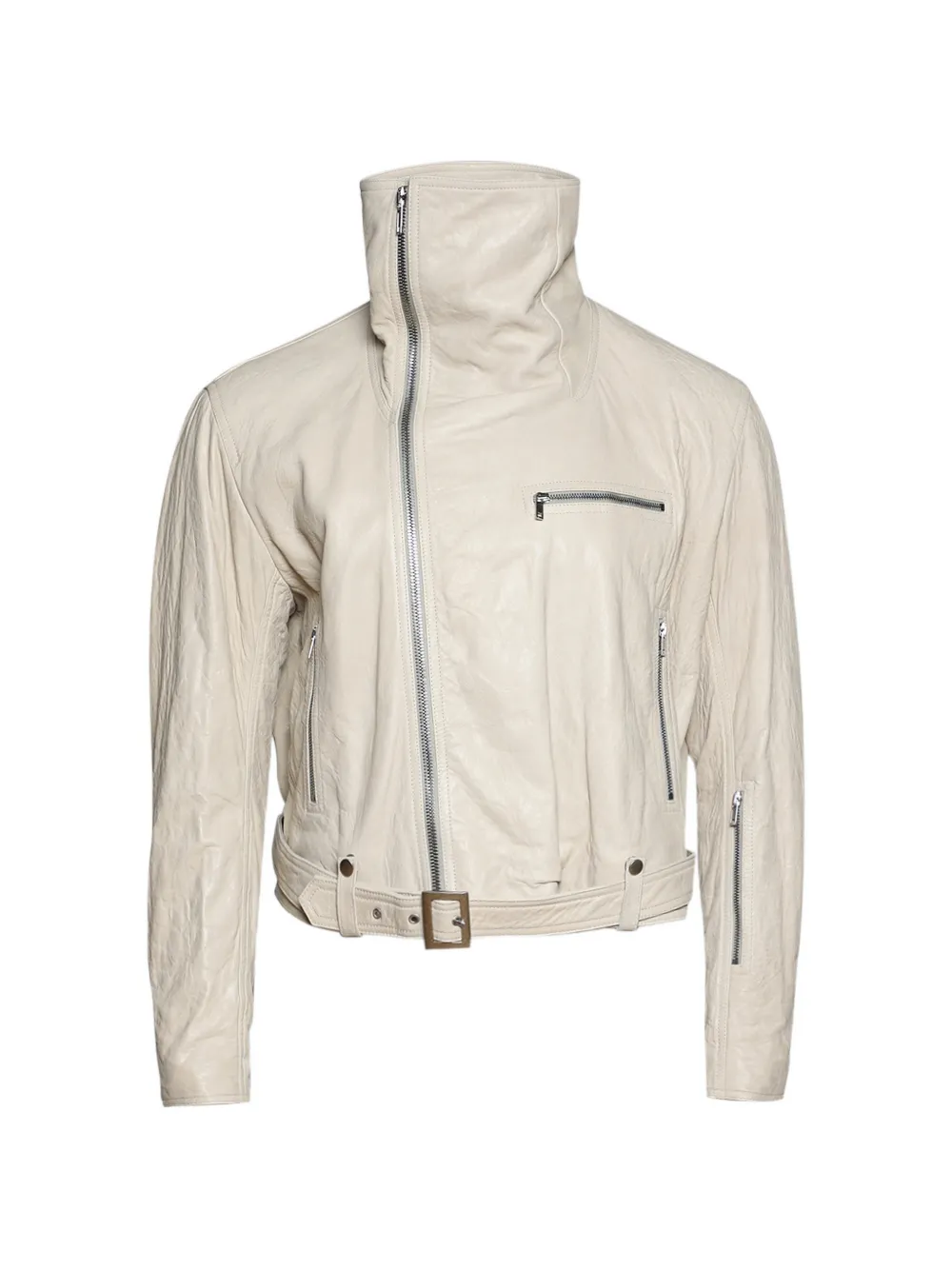 Rick Owens zip-up leather jacket