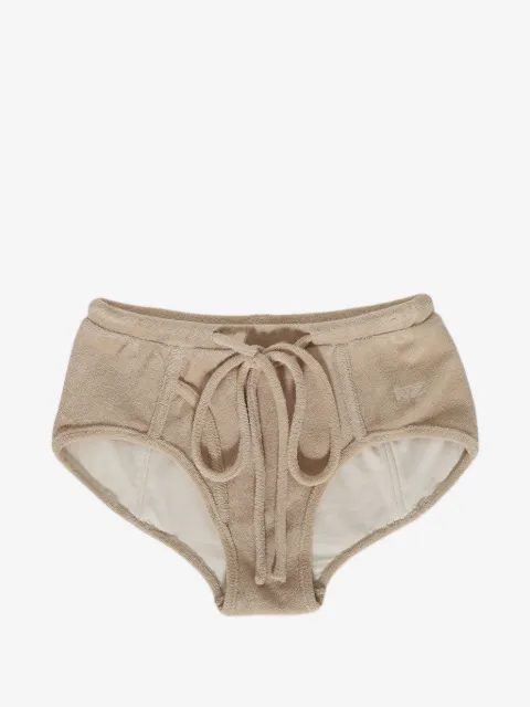 Natasha Zinko terry-cloth drawstring briefs