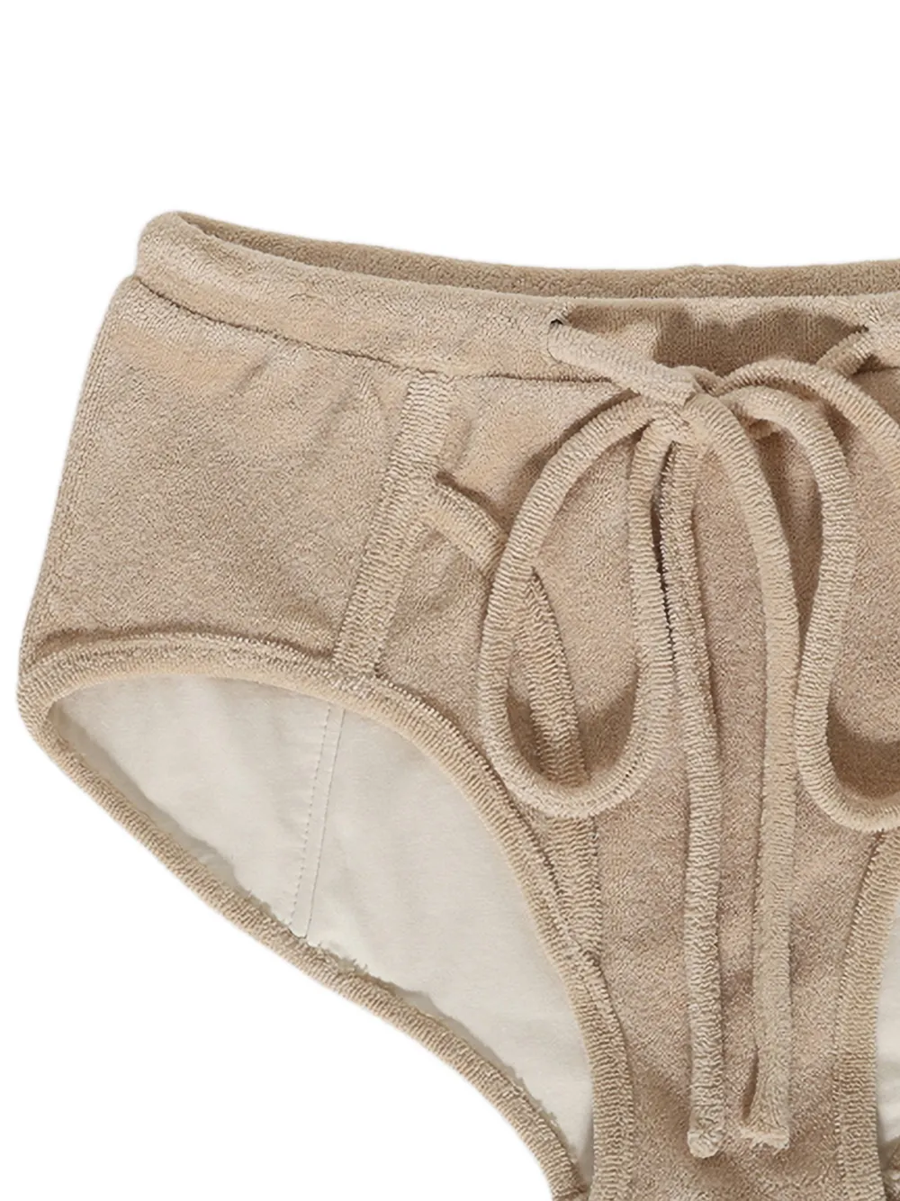 Natasha Zinko Slip van badstof met trekkoord Beige