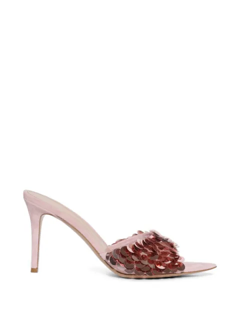 Gianvito Rossi Elle sequin-embellished suede sandals