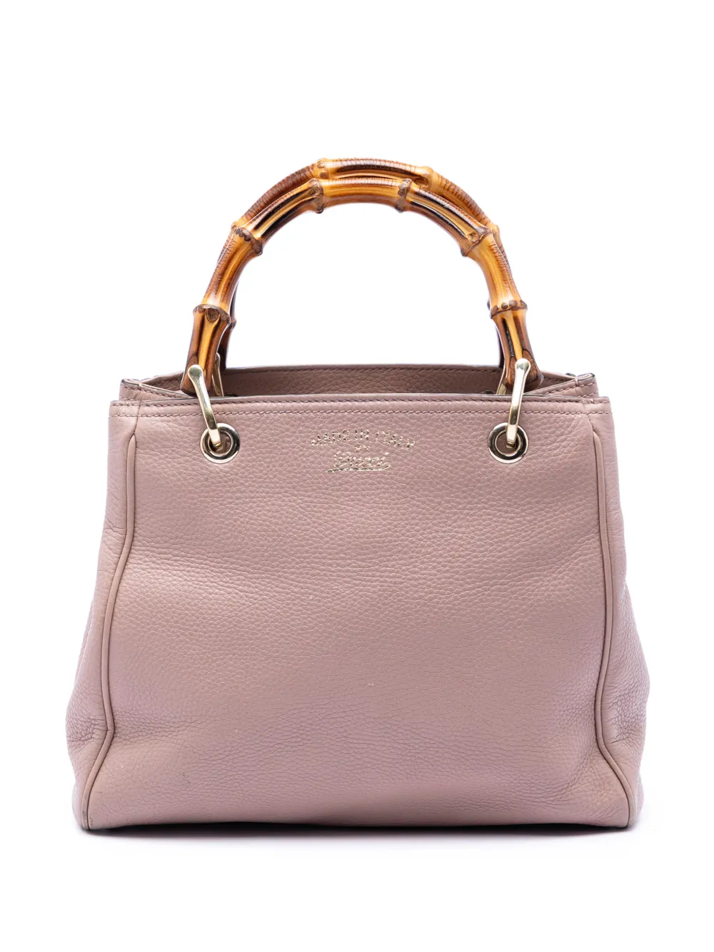 Gucci Pre-Owned 2016-2026 Small Calfskin Bamboo Shopper satchel - Rosa