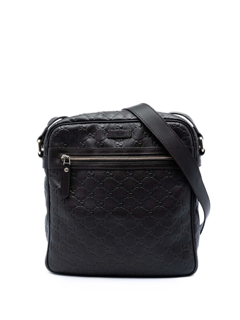 Gucci Pre-Owned 2016-2026 Guccissima crossbody bag - Braun