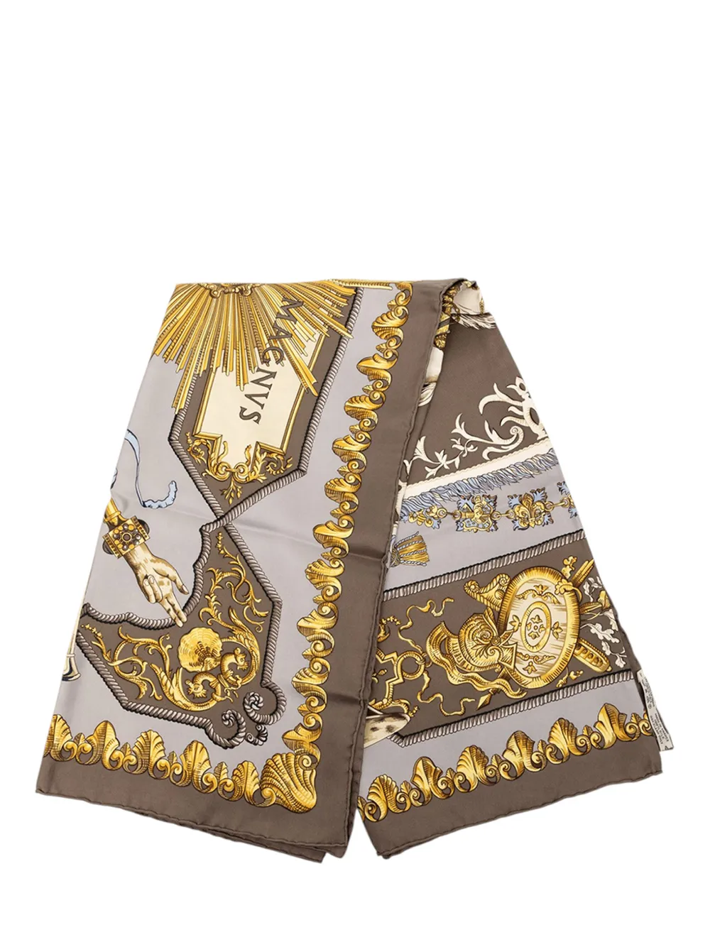 Hermès Pre-Owned 20th Century Lvdovicvs Magnvs Silk Scarf scarves - Grigio