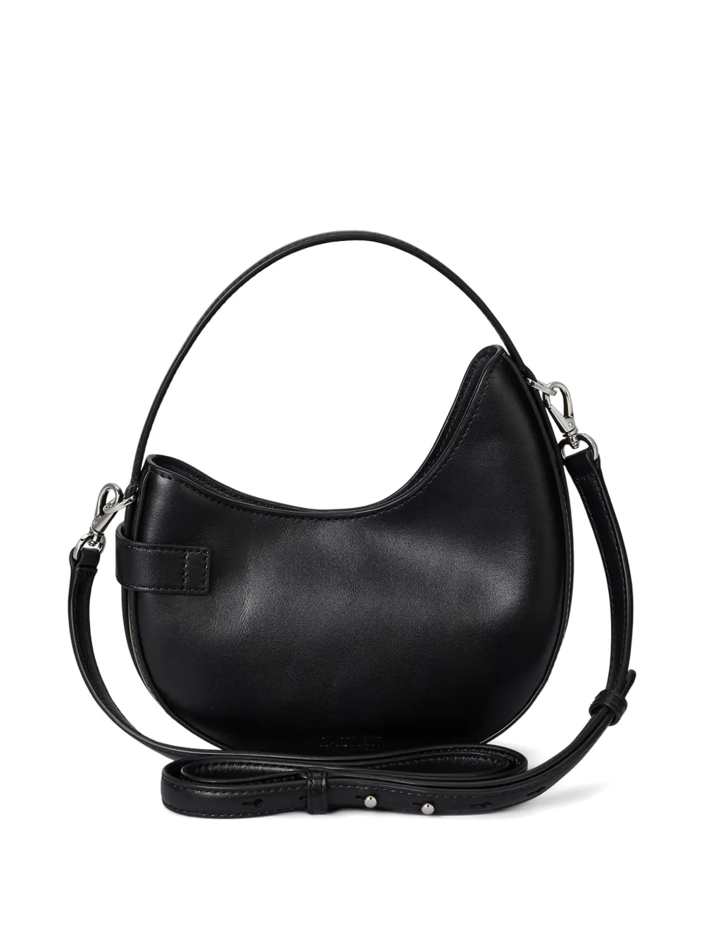 Lauren Ralph Lauren Tasha kleine leren shopper met D-ring Zwart