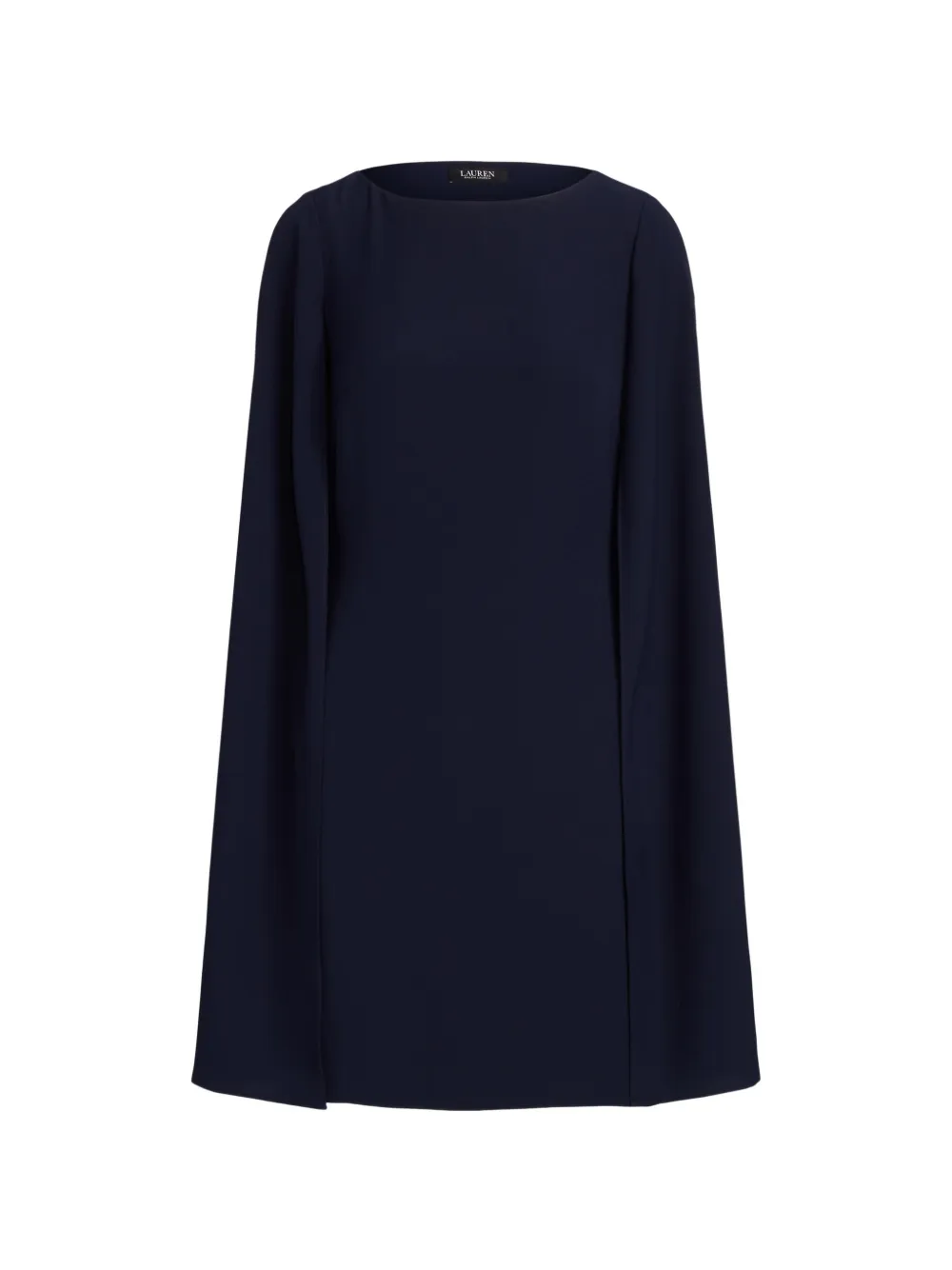 Lauren Ralph Lauren cape-overlay georgette mini dress - Blu