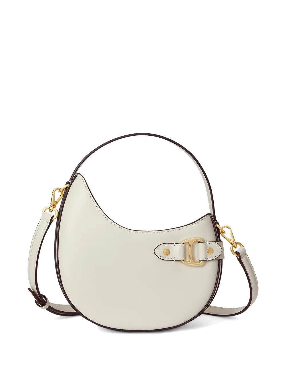 Lauren Ralph Lauren Tasha D-ring leather crossbody bag - Bianco