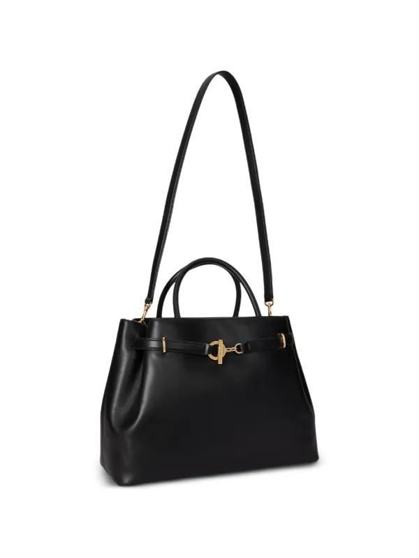 Lauren Ralph Lauren Large Blaike toggle-clasp Leather Tote Bag