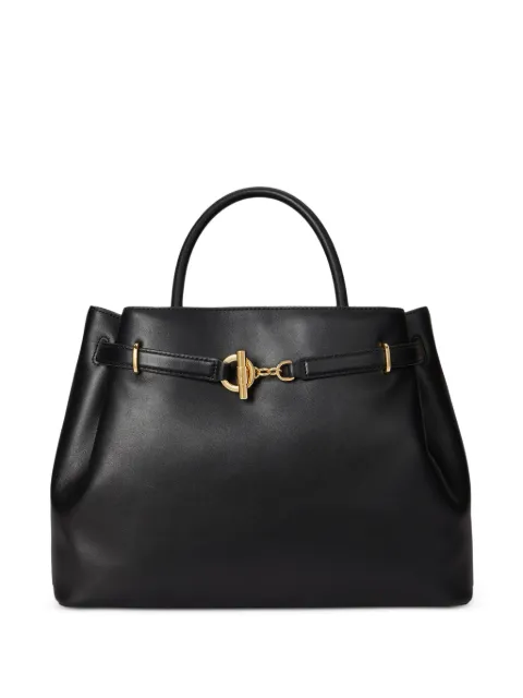 Lauren Ralph Lauren large Blaike toggle-clasp leather tote bag