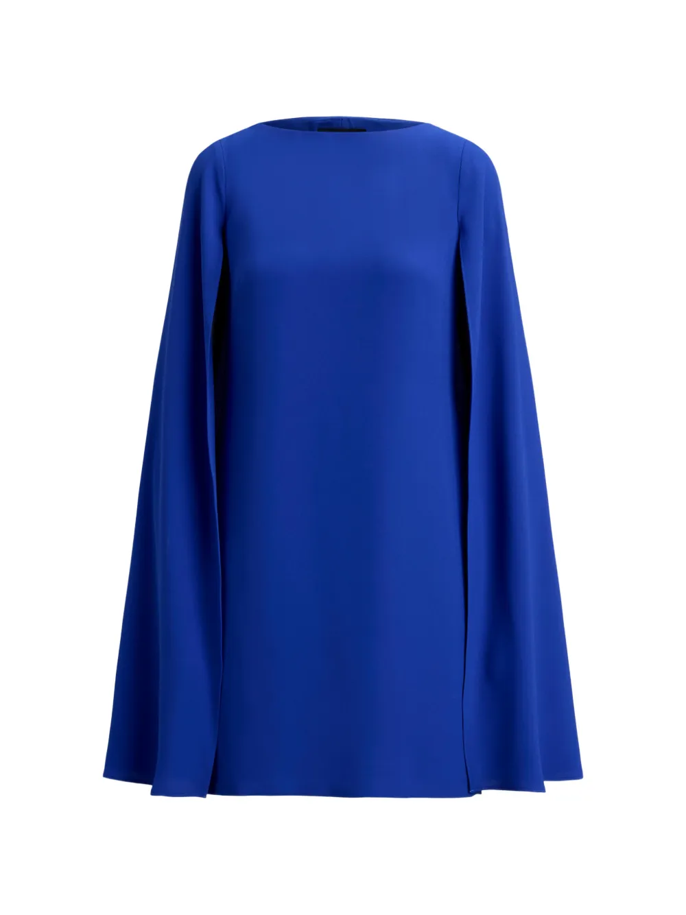 Lauren Ralph Lauren cape-overlay georgette mini dress - Blu