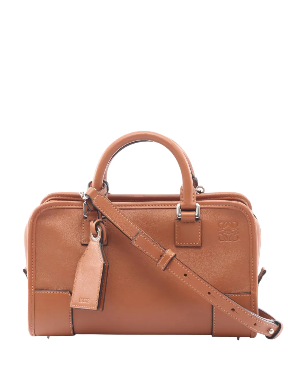 Loewe Pre-Owned 2010-2026 Leather Amazona 23 satchel - Marrone