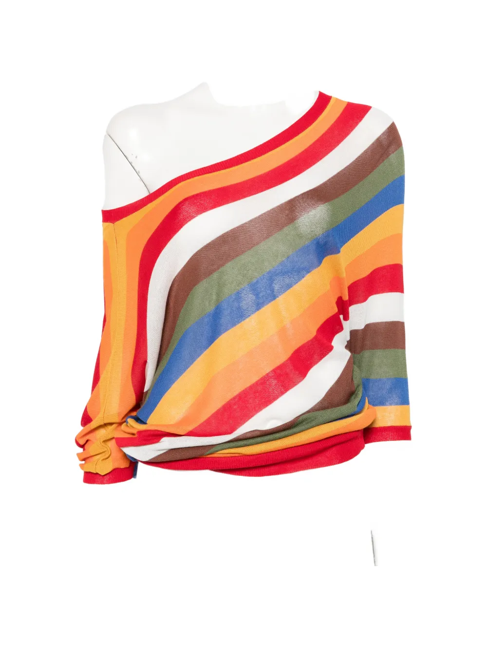 CARLA G. off-shoulder sweater - Rosso