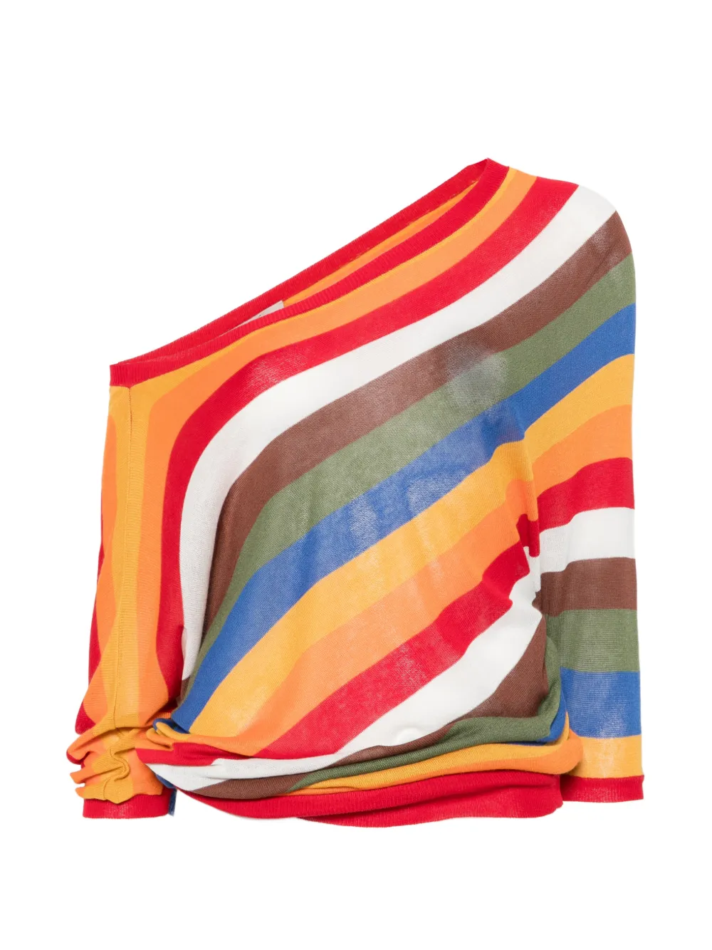 CARLA G. off-shoulder sweater - Rosso