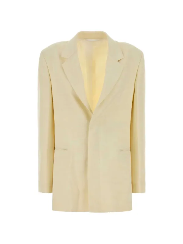 Carven Single-breasted Notched-lapel Blazer in Neutrals