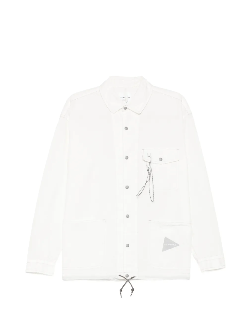 and Wander Cordura rip shirt jacket - Bianco