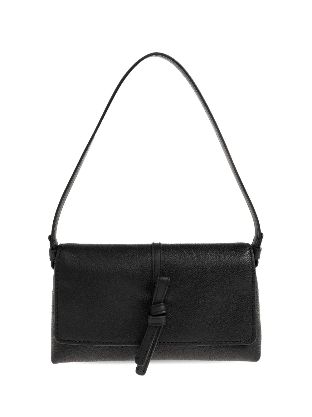 Kate Spade small knot-detail leather tote bag - Nero
