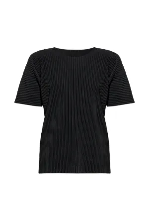Homme Plissé Issey Miyake short-sleeve T-shirt | Black | FARFETCH CA