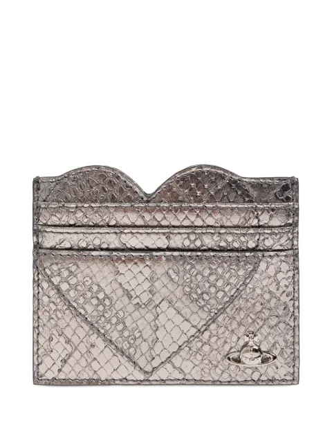 Vivienne Westwood snake-effect heart-shaped card holder