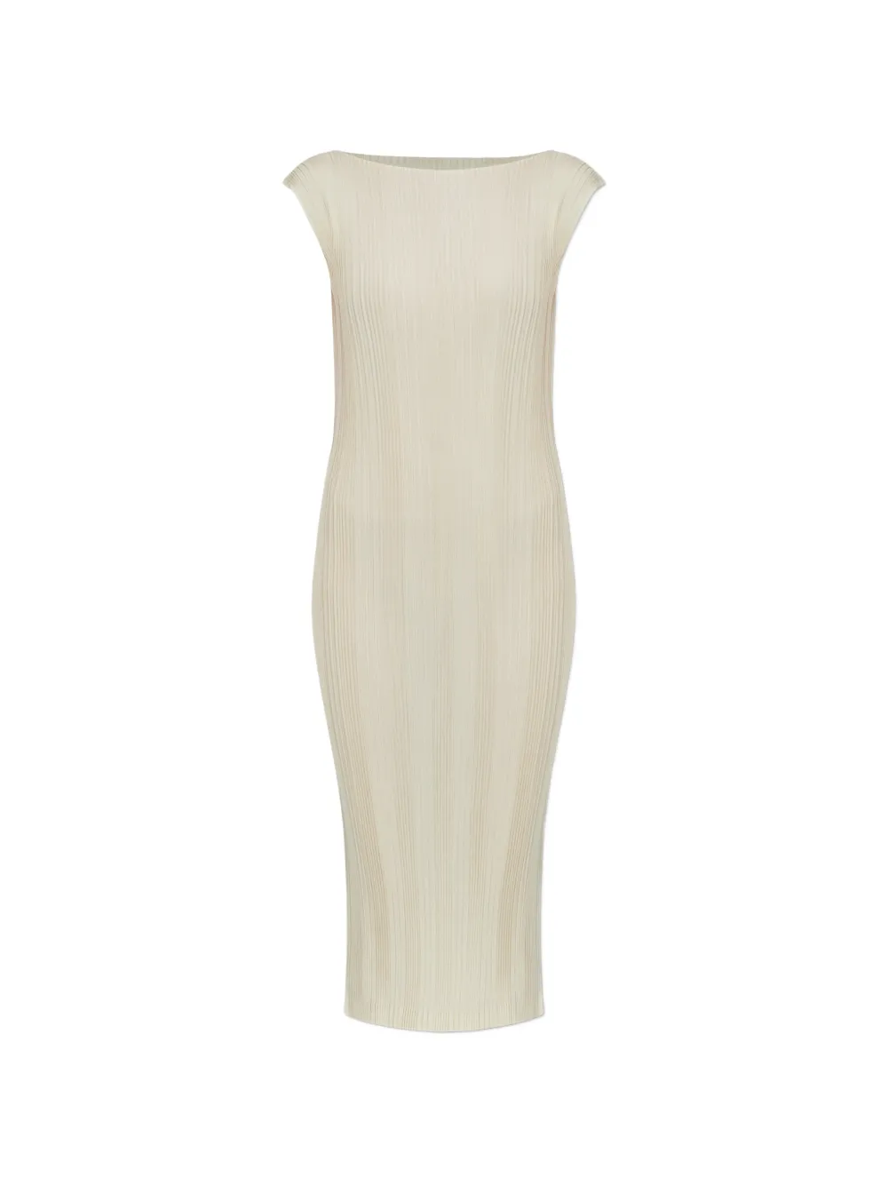 Issey Miyake pleated sleeveless dress - Neutrals