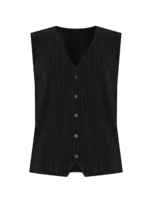 Homme Plissé Issey Miyake プリーツ ベスト | ブラック | FARFETCH JP