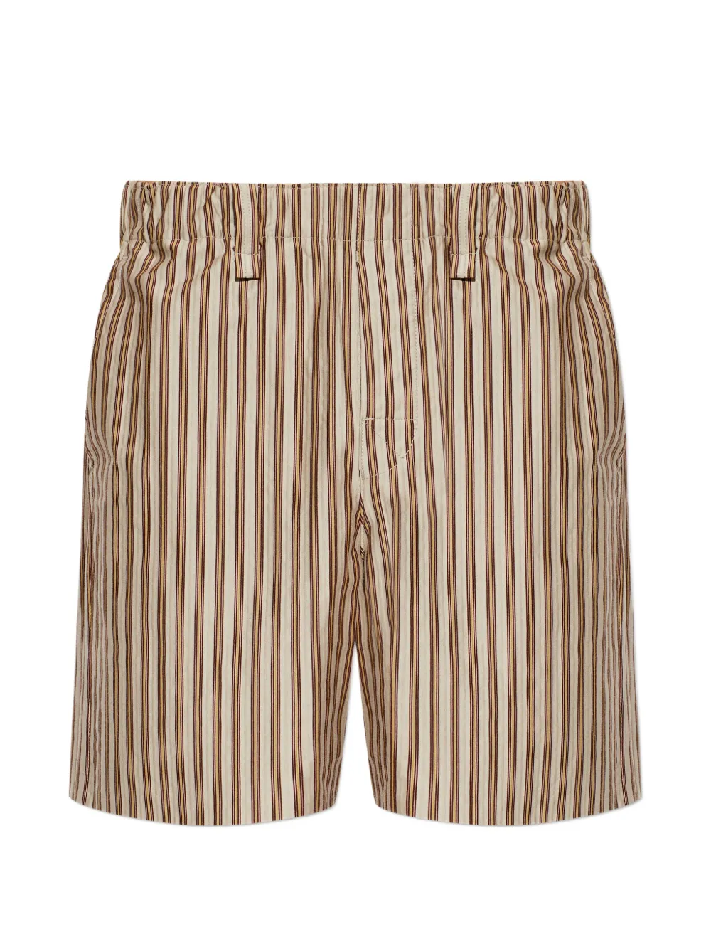 Homme Plissé Issey Miyake striped shorts - Brown