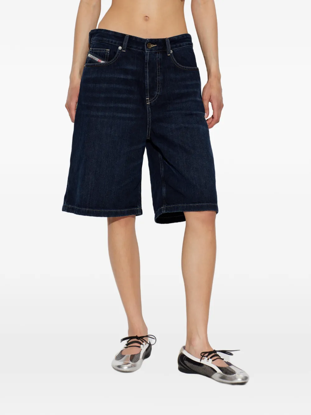  Diesel Pantalones Vaqueros Cortos De-sire-short - Azul 