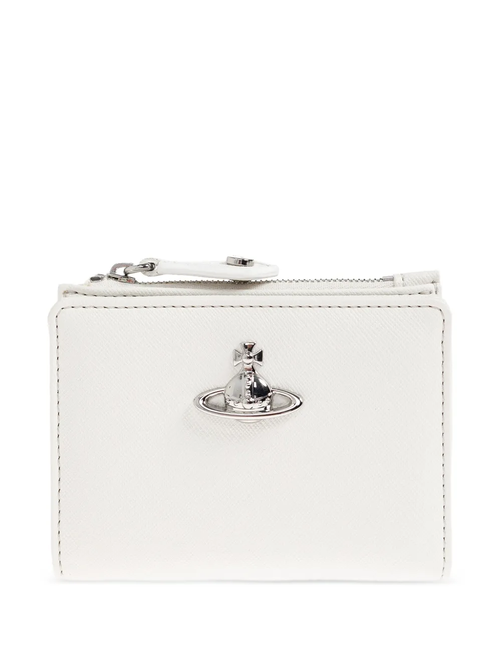Vivienne Westwood Orb-plaque bifold wallet - Bianco