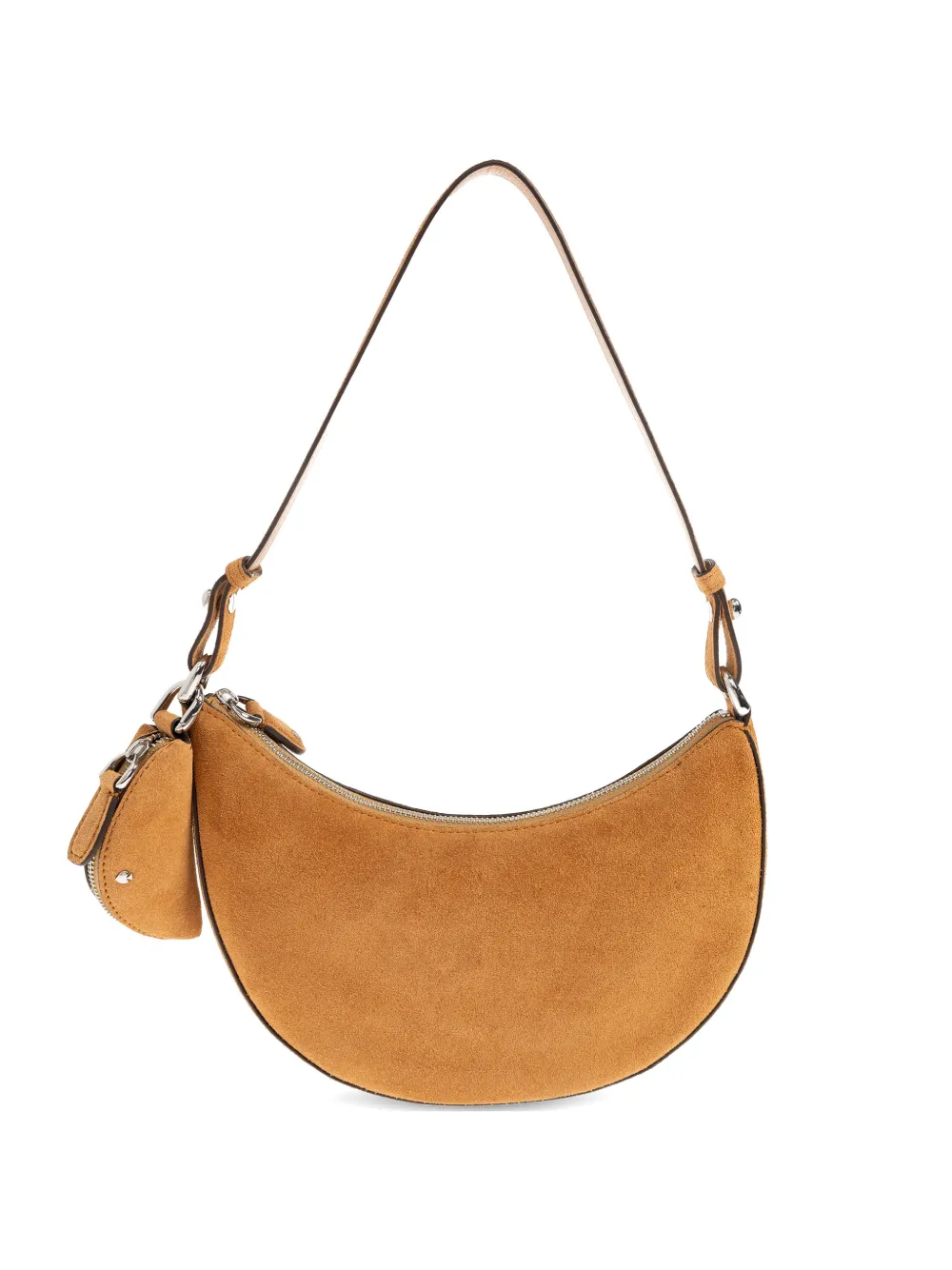 Kate Spade Duo suede crescent shoulder bag - Marrone