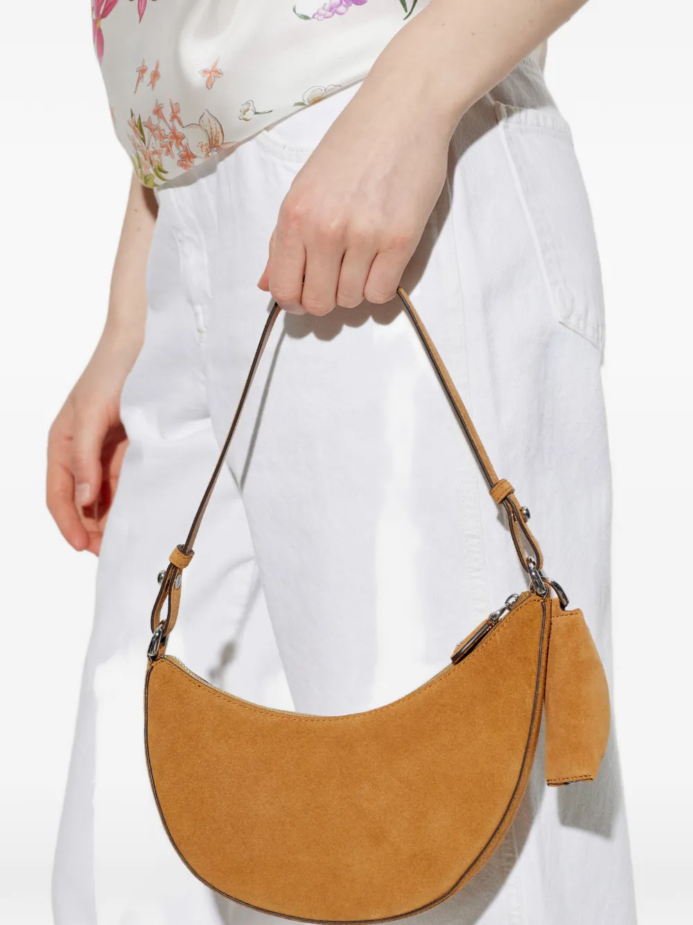 Kate Spade Duo suède schoudertas Bruin