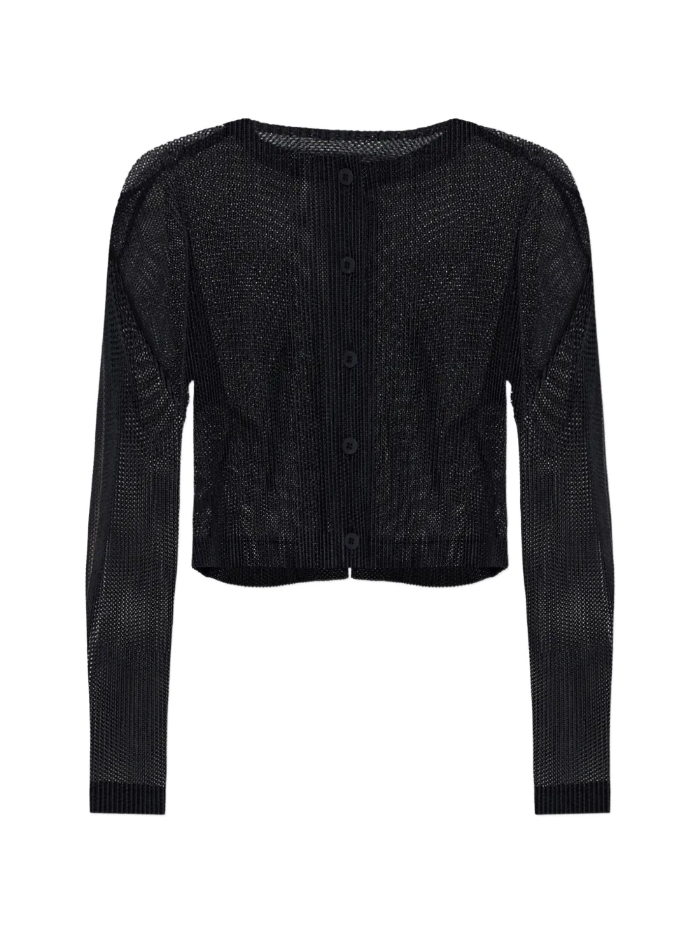 Pleats Please Issey Miyake buttoned cardigan - Black
