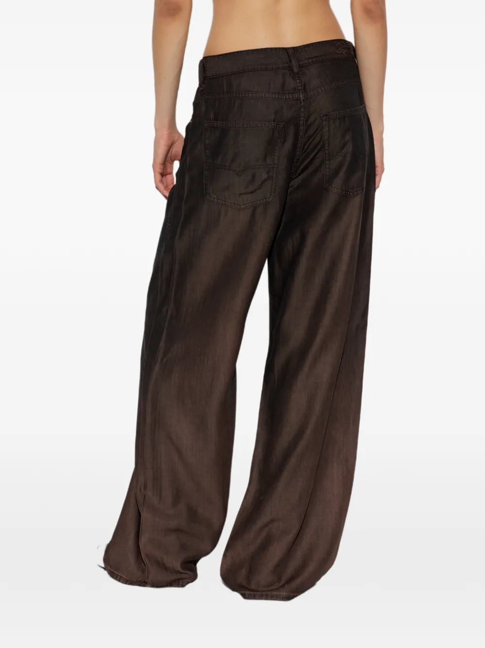 Diesel Jeans met wijde pijpen Bruin
