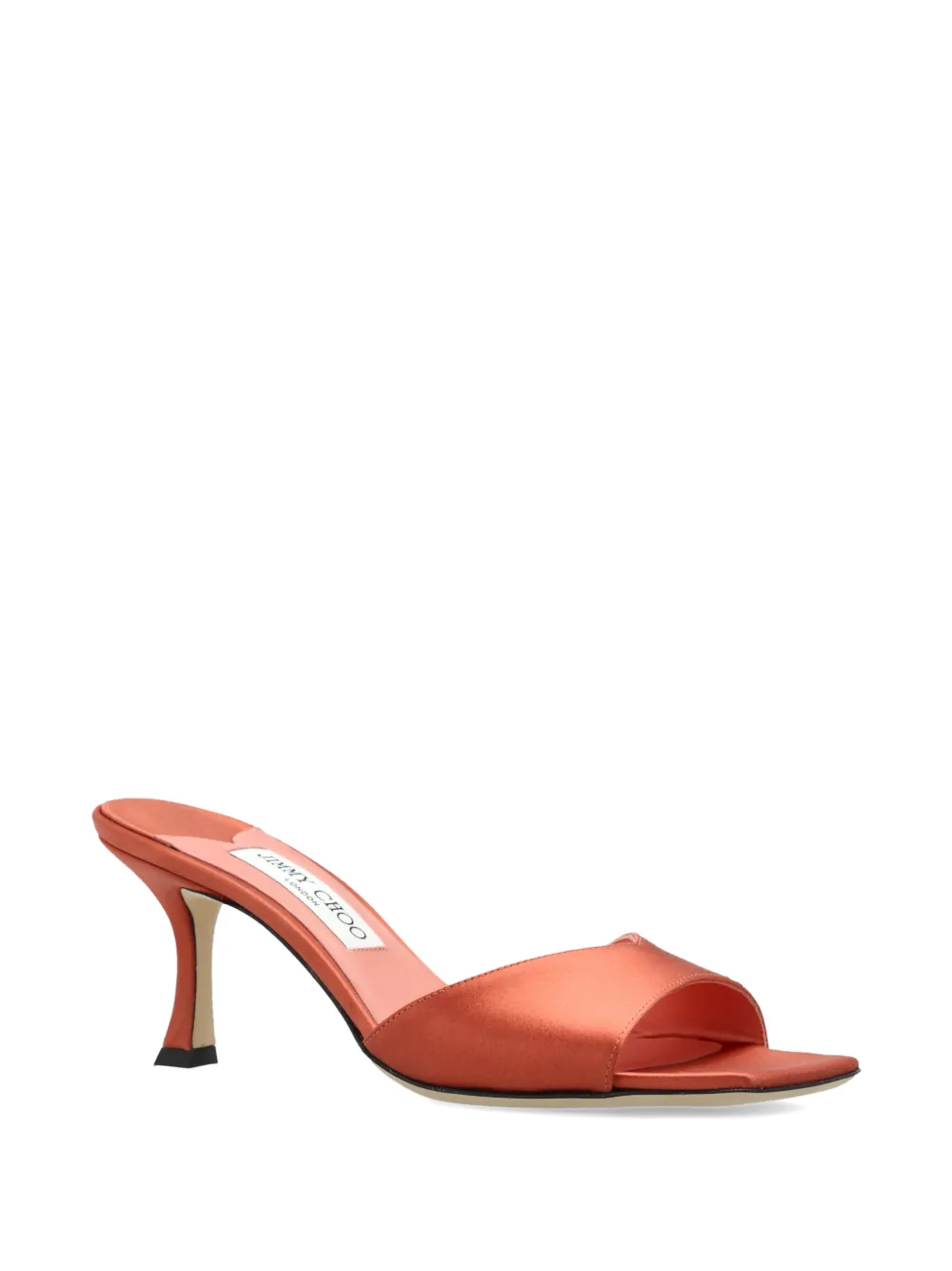 Jimmy Choo Skye satin sandals Oranje