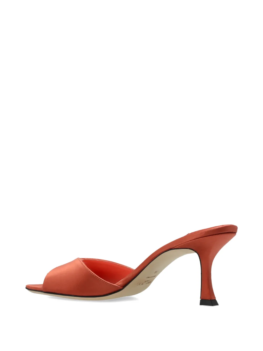 Jimmy Choo Skye satin sandals Oranje