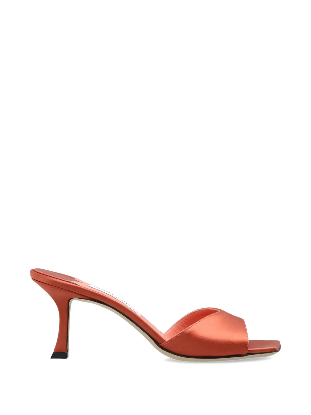 Jimmy Choo Skye satin sandals Oranje
