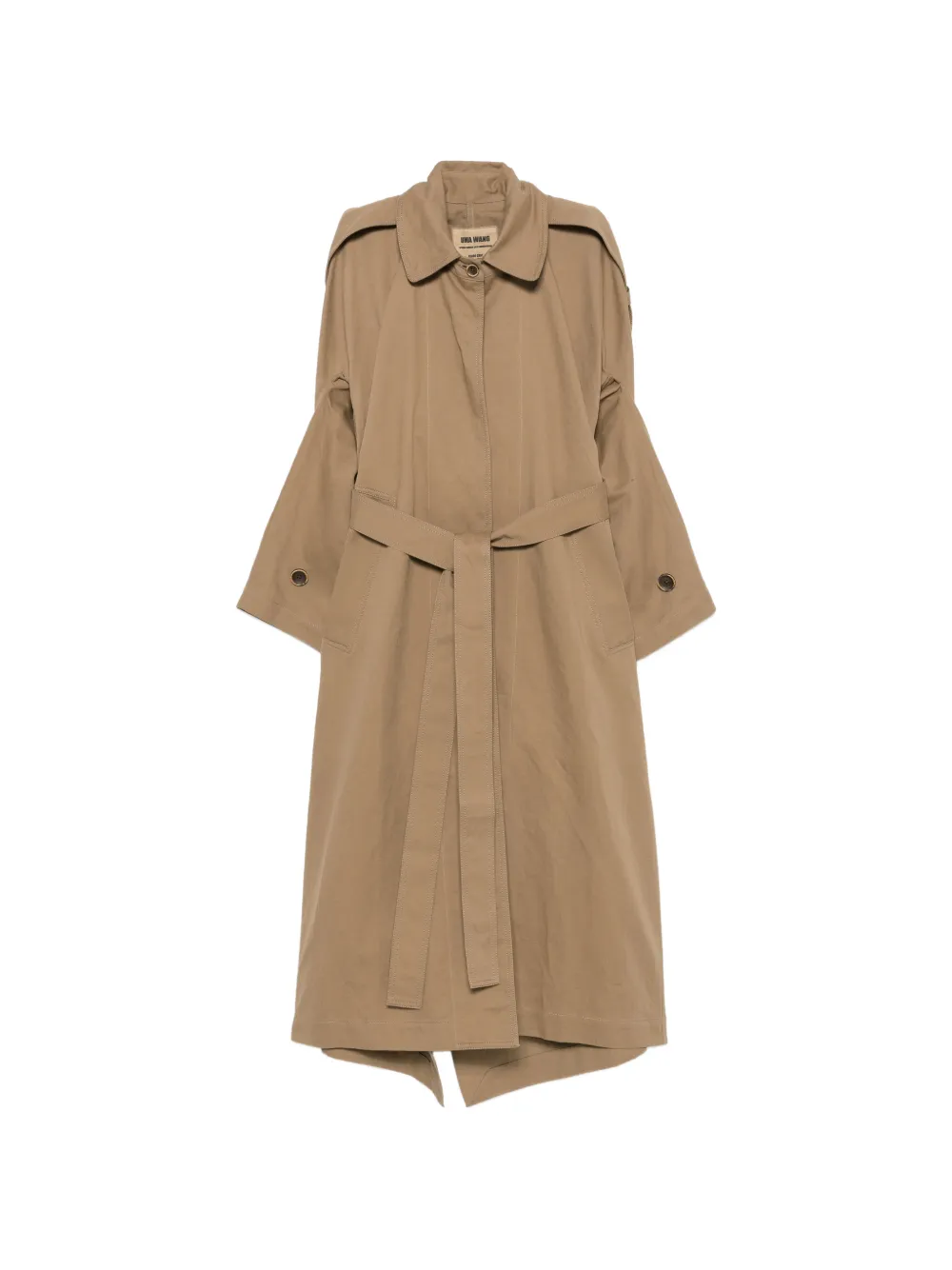 Uma Wang belted trench coat - Marrone