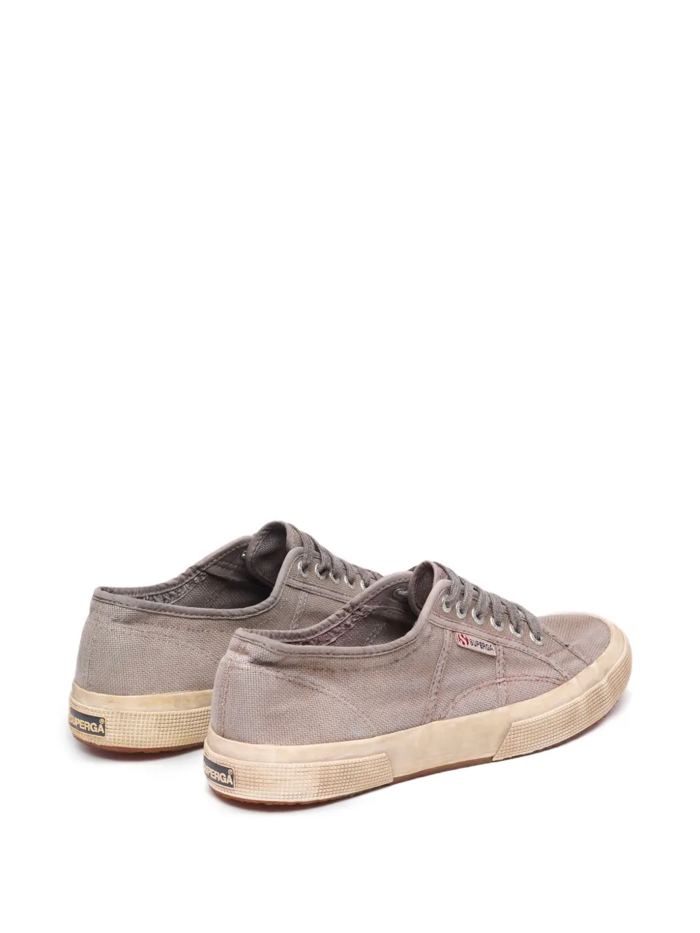 Superga 2750 cotton-canvas dyed sneakers Grijs