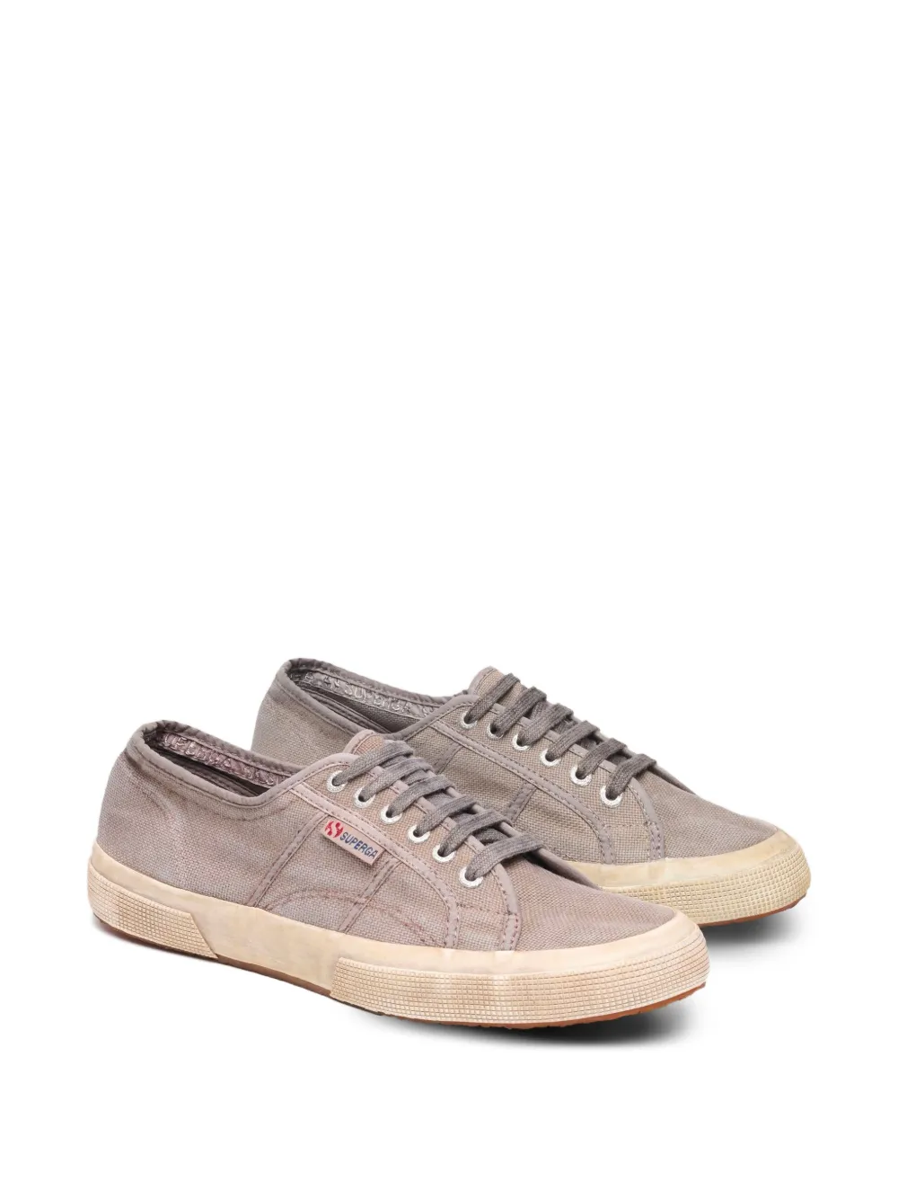 Superga 2750 cotton-canvas dyed sneakers Grijs