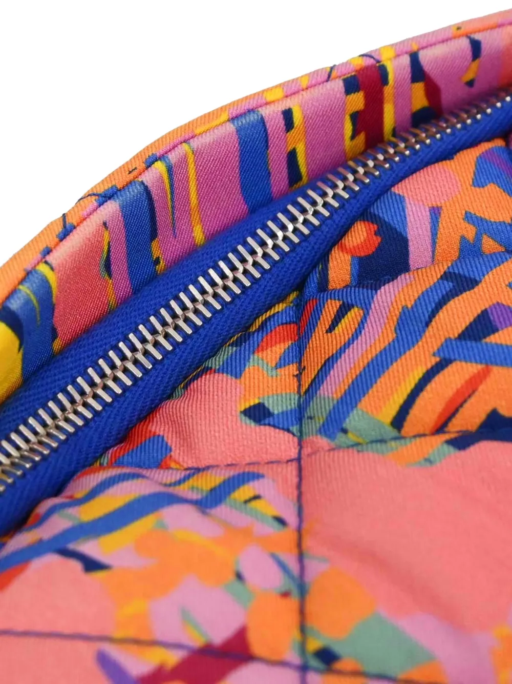 Chanel Pre-owned 2017 Abstract-print Quilted Backpack in Pink, view 5