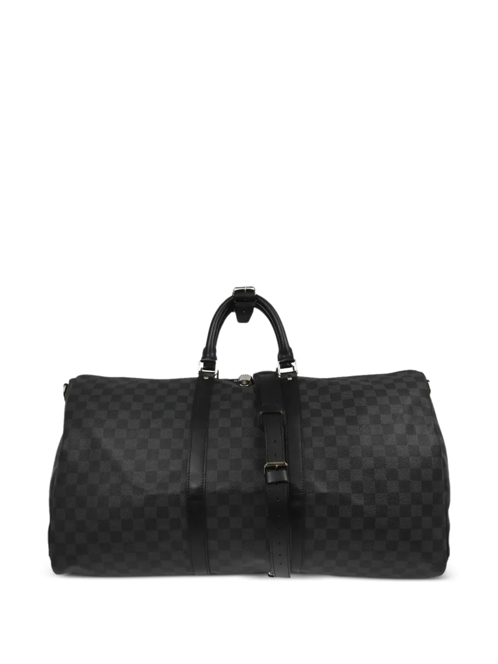 Louis Vuitton Pre-Owned 2008 Damier Graphite Keepall Bandouliere 55 travel bag - Black