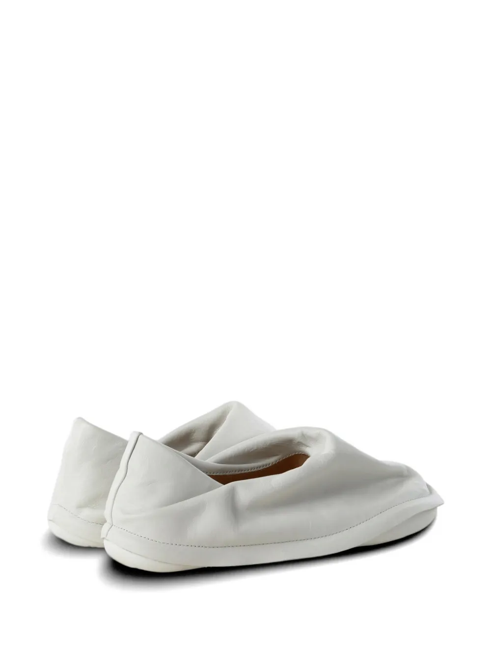 CamperLab x ISSEY MIYAKE ruched leather sneakers Wit
